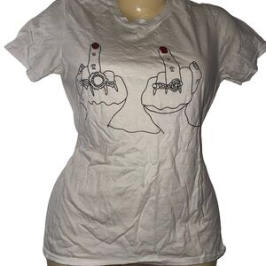 Nasty Gal White Graphic Tee